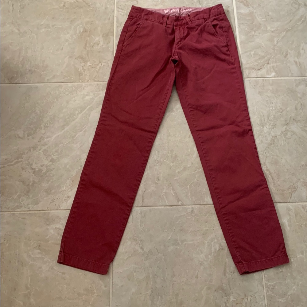 J.Crew Red Chinos